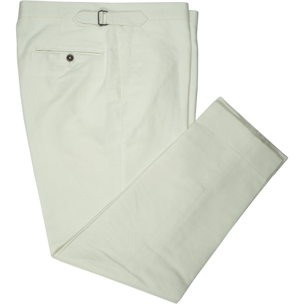 Off-White Linen & Cotton Trousers – Beckett & Robb