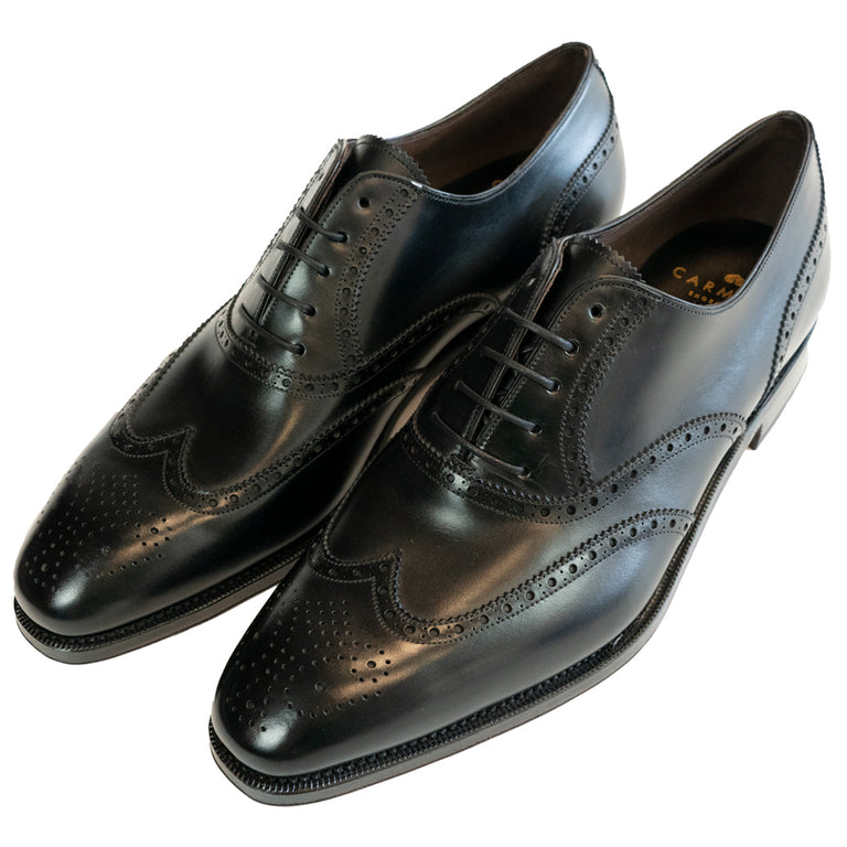 Carmina Black Wingtip - 922 – Beckett & Robb