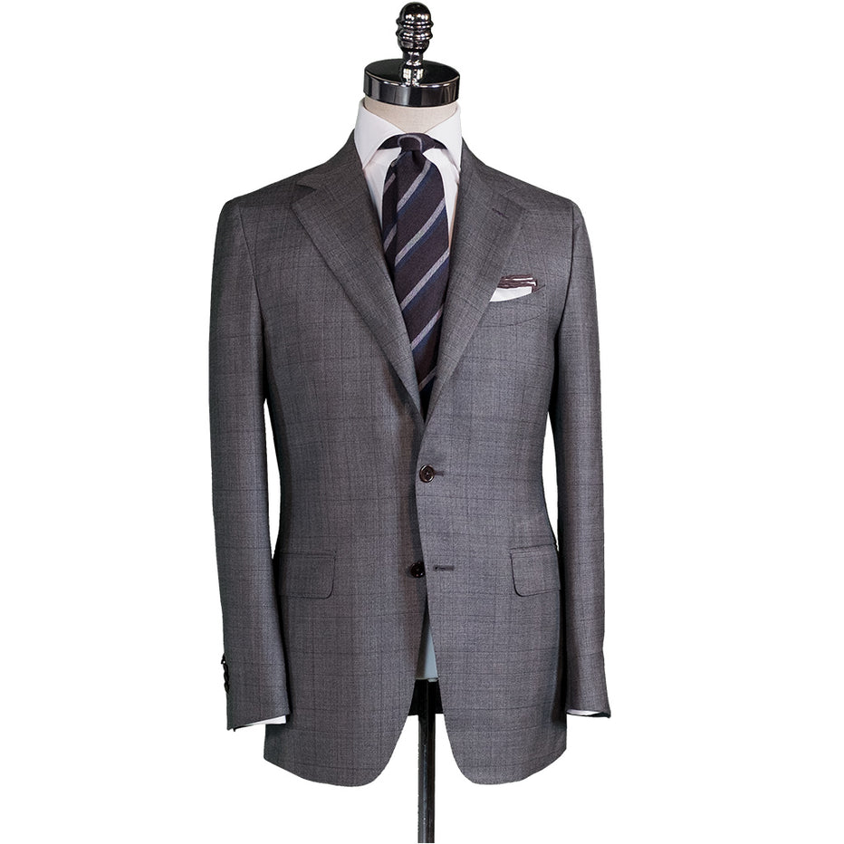 Grey Glen Check Suit - Beckett & Robb